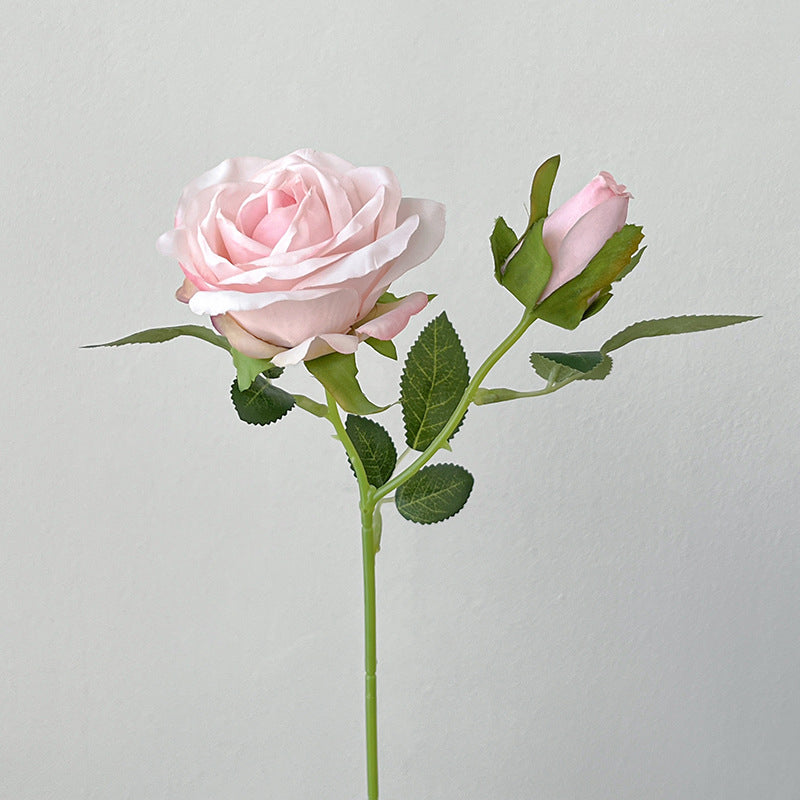 Artificial Maillard Rose Stem – 13.8" Tall, 2 Flower Heads, 3.1" Flower Head Diameter | Faux Wedding & DIY Decoration