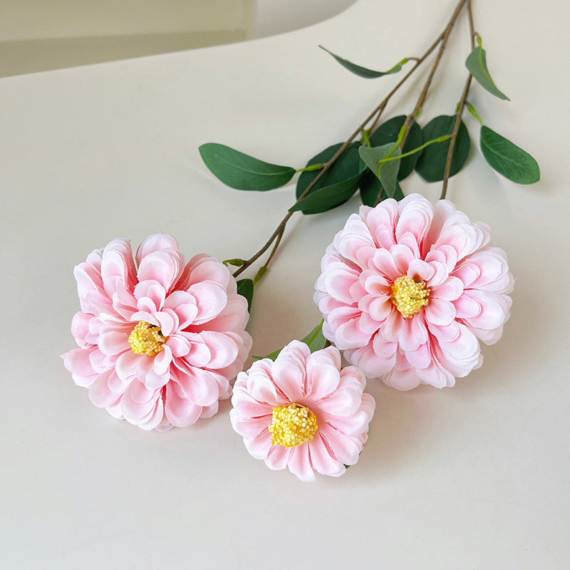Artificial Peony Stem – 35.4" Tall, Triple Flower Heads, Largest Flower Head 3.5" with Double Petals | Home & Living Room Decoration