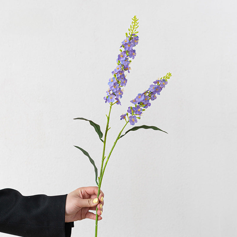 Artificial Delphinium Stem – 29.5" Tall, Large Single Branch, 4.3" Wide | Faux Hyacinth Flower Arrangement, Wedding & Home Decoration