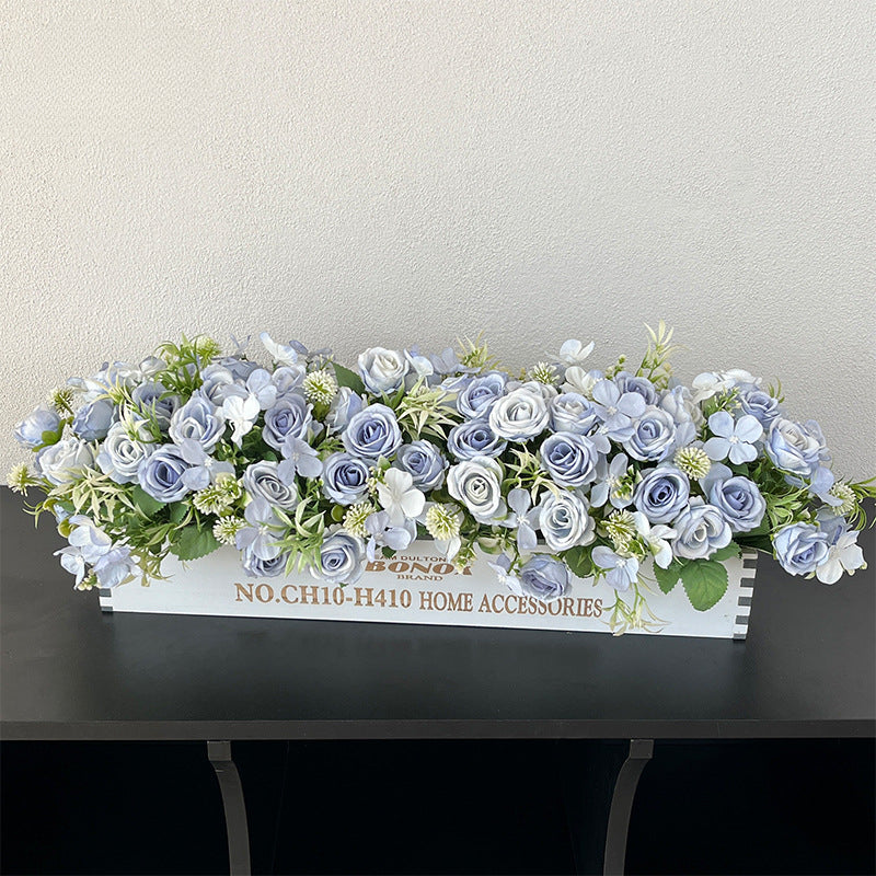Solid Wood Fence Stem – 23.6" Long, 5.9" Wide, 5.9" High | Faux Flower Arrangement, Living Room & Home Decoration