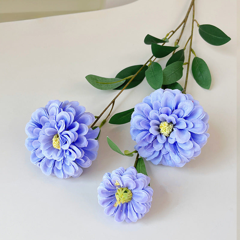 Artificial Peony Stem – 35.4" Tall, Triple Flower Heads, Largest Flower Head 3.5" with Double Petals | Home & Living Room Decoration