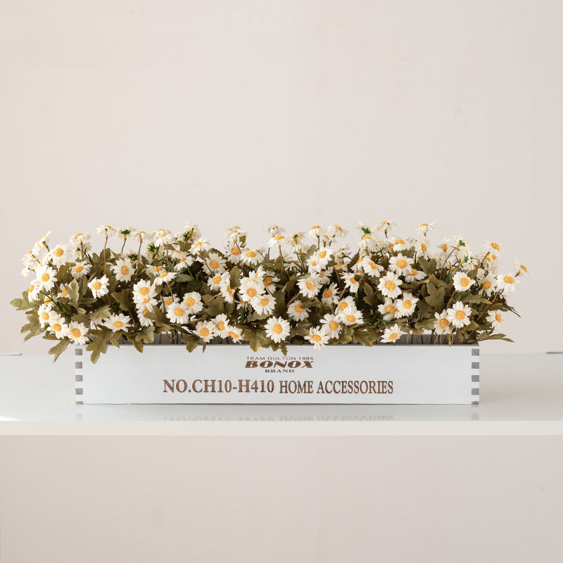 Solid Wood Fence Stem – 23.6" Long, 5.9" Wide, 5.9" High | Faux Flower Arrangement, Living Room & Home Decoration