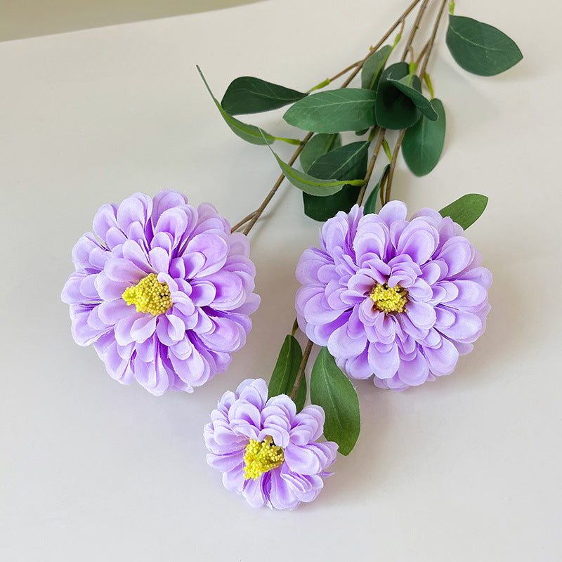 Artificial Peony Stem – 35.4" Tall, Triple Flower Heads, Largest Flower Head 3.5" with Double Petals | Home & Living Room Decoration