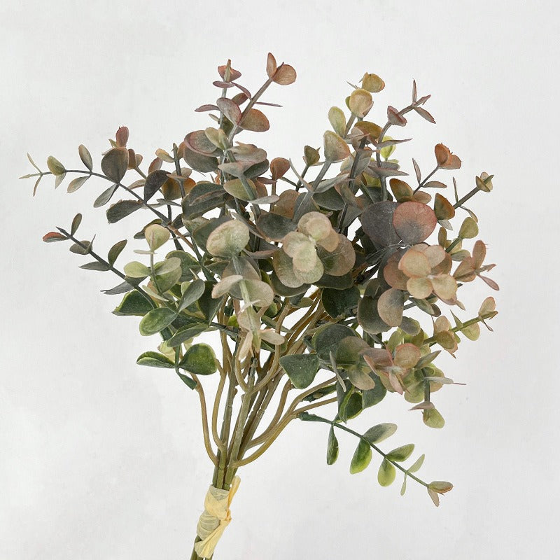 Artificial Eucalyptus Money Leaf Stem – 14.2" Tall, 6 Stems, 6.7" Wide | Faux Green Plant for Home Décor