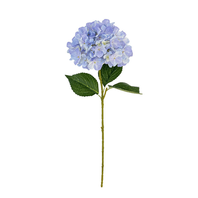 Artificial 3-Leaf Lisa Hydrangea Stem – 23.6" Tall, 7.9" Flower Head, 144 Pieces | Faux Flowers for Wedding & DIY Table Arrangements