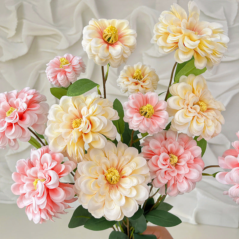 Artificial Peony Stem – 35.4" Tall, Triple Flower Heads, Largest Flower Head 3.5" with Double Petals | Home & Living Room Decoration