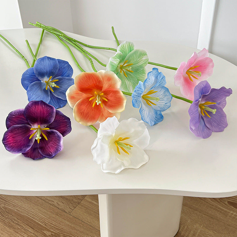 Artificial Tulip Stem – 21.7" Tall, 4.3" Flower Head, Leafless | Artificial Flowers for Wedding & DIY