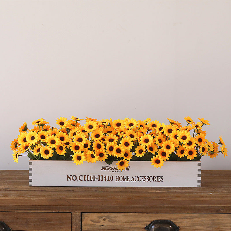 Solid Wood Fence Stem – 23.6" Long, 5.9" Wide, 5.9" High | Faux Flower Arrangement, Living Room & Home Decoration