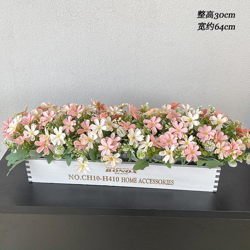 Solid Wood Fence Stem – 23.6" Long, 5.9" Wide, 5.9" High | Faux Flower Arrangement, Living Room & Home Decoration