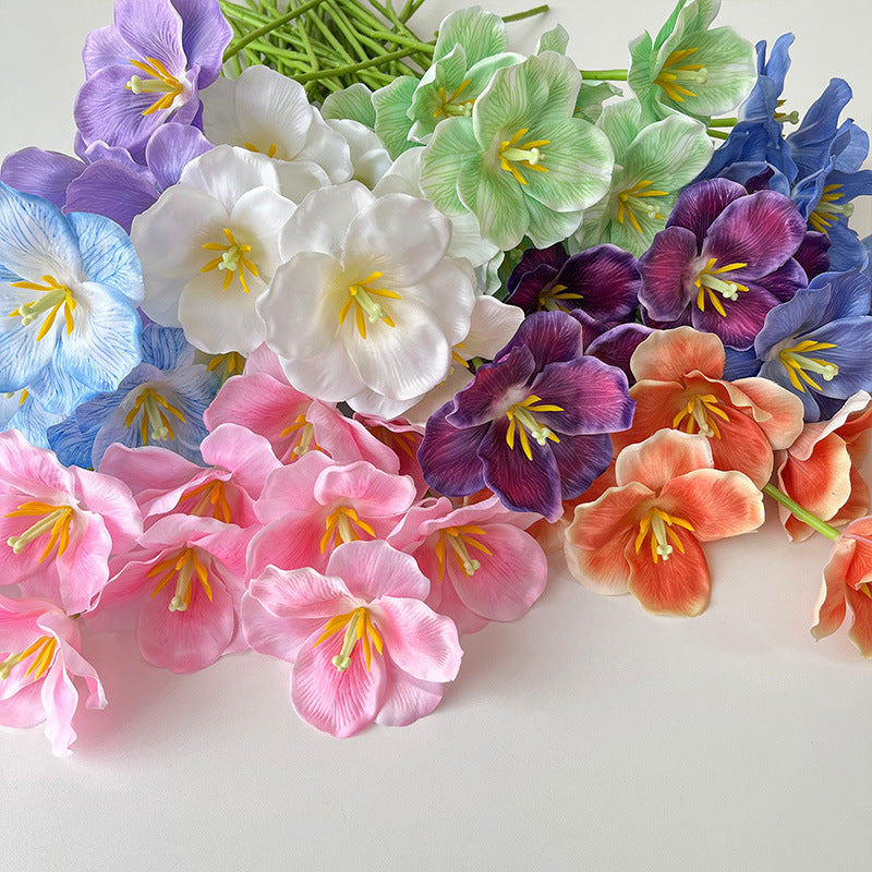 Artificial Tulip Stem – 21.7" Tall, 4.3" Flower Head, Leafless | Artificial Flowers for Wedding & DIY