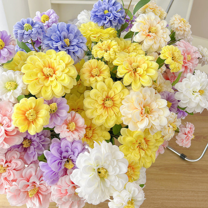 Artificial Peony Stem – 35.4" Tall, Triple Flower Heads, Largest Flower Head 3.5" with Double Petals | Home & Living Room Decoration