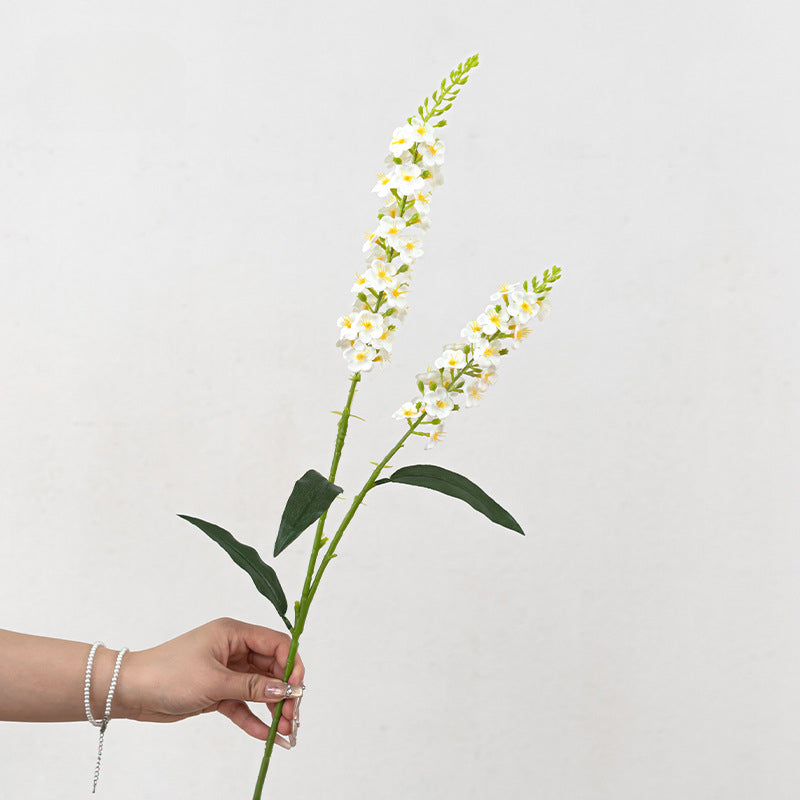 Artificial Delphinium Stem – 29.5" Tall, Large Single Branch, 4.3" Wide | Faux Hyacinth Flower Arrangement, Wedding & Home Decoration
