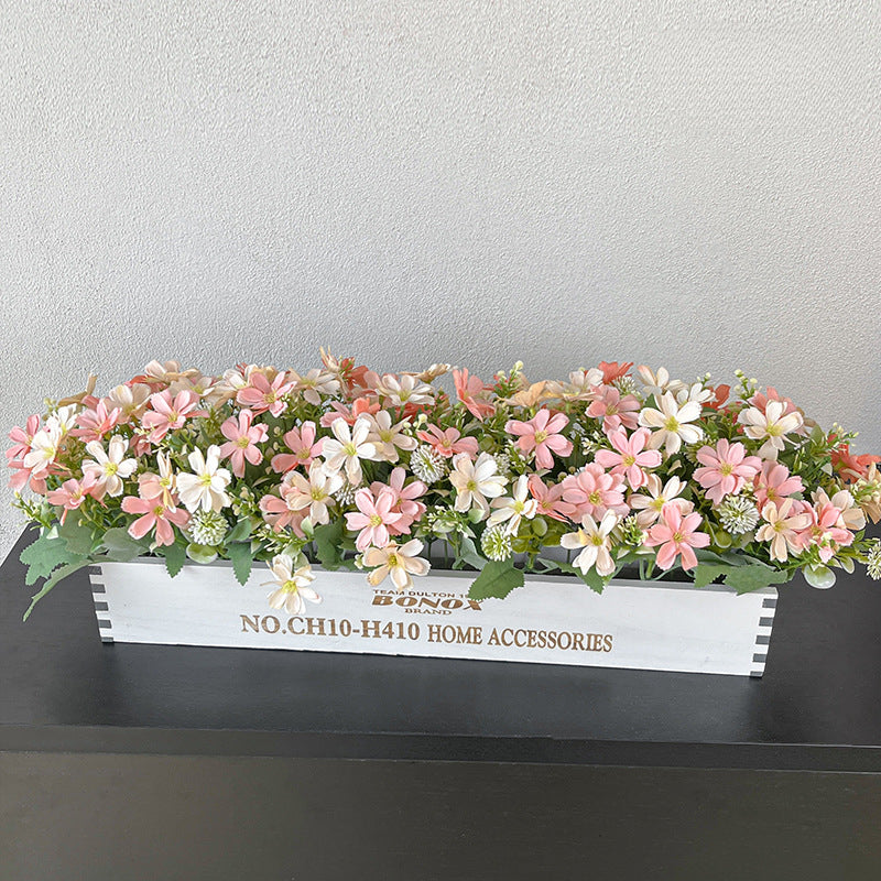 Solid Wood Fence Stem – 23.6" Long, 5.9" Wide, 5.9" High | Faux Flower Arrangement, Living Room & Home Decoration