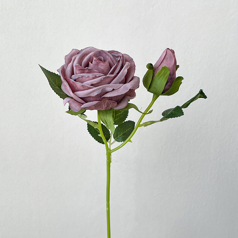 Artificial Maillard Rose Stem – 13.8" Tall, 2 Flower Heads, 3.1" Flower Head Diameter | Faux Wedding & DIY Decoration