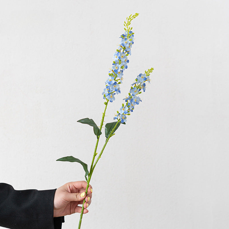 Artificial Delphinium Stem – 29.5" Tall, Large Single Branch, 4.3" Wide | Faux Hyacinth Flower Arrangement, Wedding & Home Decoration