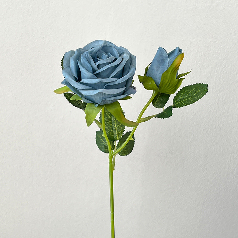 Artificial Maillard Rose Stem – 13.8" Tall, 2 Flower Heads, 3.1" Flower Head Diameter | Faux Wedding & DIY Decoration