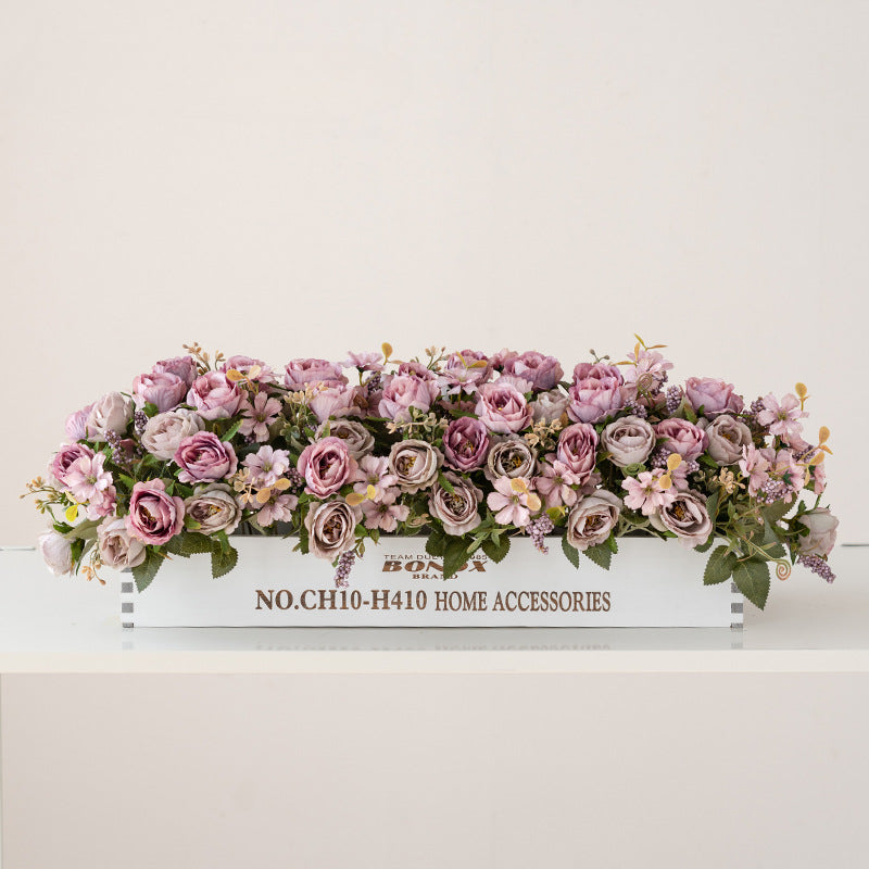 Solid Wood Fence Stem – 23.6" Long, 5.9" Wide, 5.9" High | Faux Flower Arrangement, Living Room & Home Decoration