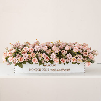 Solid Wood Fence Stem – 23.6" Long, 5.9" Wide, 5.9" High | Faux Flower Arrangement, Living Room & Home Decoration