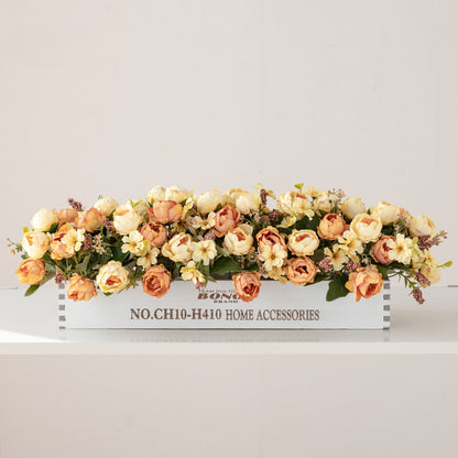 Solid Wood Fence Stem – 23.6" Long, 5.9" Wide, 5.9" High | Faux Flower Arrangement, Living Room & Home Decoration