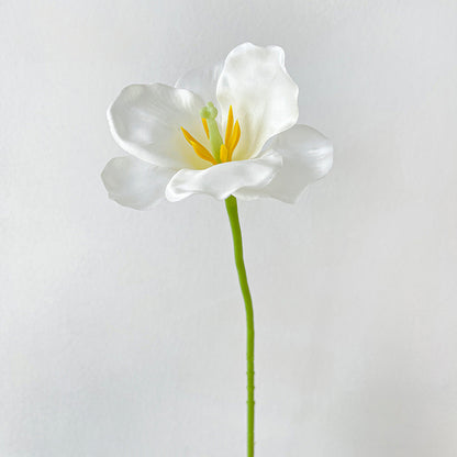 Artificial Tulip Stem – 21.7" Tall, 4.3" Flower Head, Leafless | Artificial Flowers for Wedding & DIY