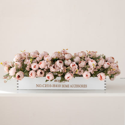 Solid Wood Fence Stem – 23.6" Long, 5.9" Wide, 5.9" High | Faux Flower Arrangement, Living Room & Home Decoration