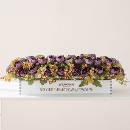 Solid Wood Fence Stem – 23.6" Long, 5.9" Wide, 5.9" High | Faux Flower Arrangement, Living Room & Home Decoration