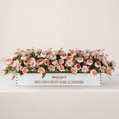 Solid Wood Fence Stem – 23.6" Long, 5.9" Wide, 5.9" High | Faux Flower Arrangement, Living Room & Home Decoration