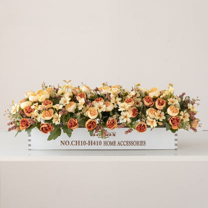 Solid Wood Fence Stem – 23.6" Long, 5.9" Wide, 5.9" High | Faux Flower Arrangement, Living Room & Home Decoration