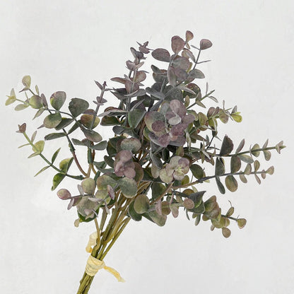 Artificial Eucalyptus Money Leaf Stem – 14.2" Tall, 6 Stems, 6.7" Wide | Faux Green Plant for Home Décor