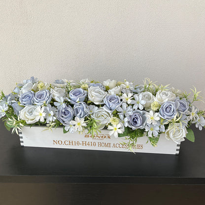 Solid Wood Fence Stem – 23.6" Long, 5.9" Wide, 5.9" High | Faux Flower Arrangement, Living Room & Home Decoration