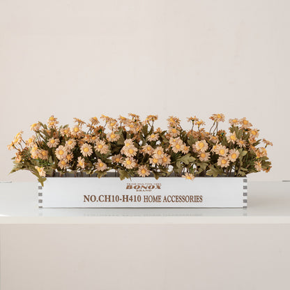 Solid Wood Fence Stem – 23.6" Long, 5.9" Wide, 5.9" High | Faux Flower Arrangement, Living Room & Home Decoration
