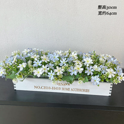 Solid Wood Fence Stem – 23.6" Long, 5.9" Wide, 5.9" High | Faux Flower Arrangement, Living Room & Home Decoration