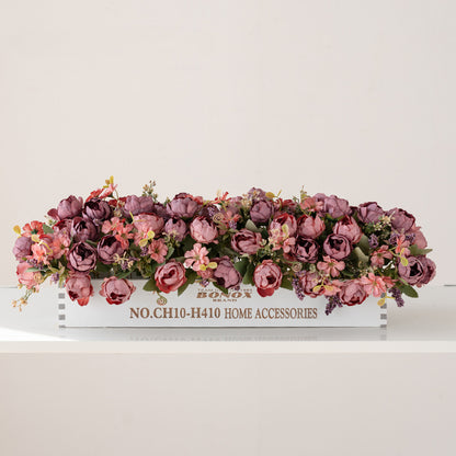 Solid Wood Fence Stem – 23.6" Long, 5.9" Wide, 5.9" High | Faux Flower Arrangement, Living Room & Home Decoration