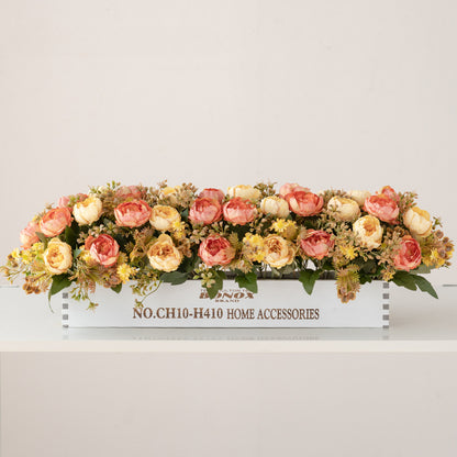 Solid Wood Fence Stem – 23.6" Long, 5.9" Wide, 5.9" High | Faux Flower Arrangement, Living Room & Home Decoration