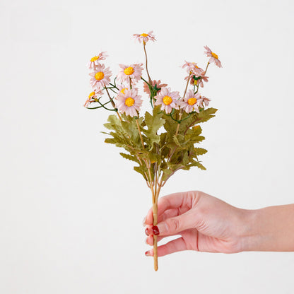 Artificial French Sunflower Stem – 11.8" Tall, Multi-Branch, 5.9" Wide | Faux Silk Flower Arrangement, Home & Living Room Decoration