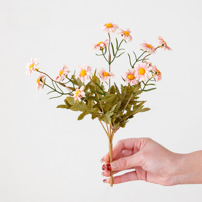 Artificial French Sunflower Stem – 11.8" Tall, Multi-Branch, 5.9" Wide | Faux Silk Flower Arrangement, Home & Living Room Decoration